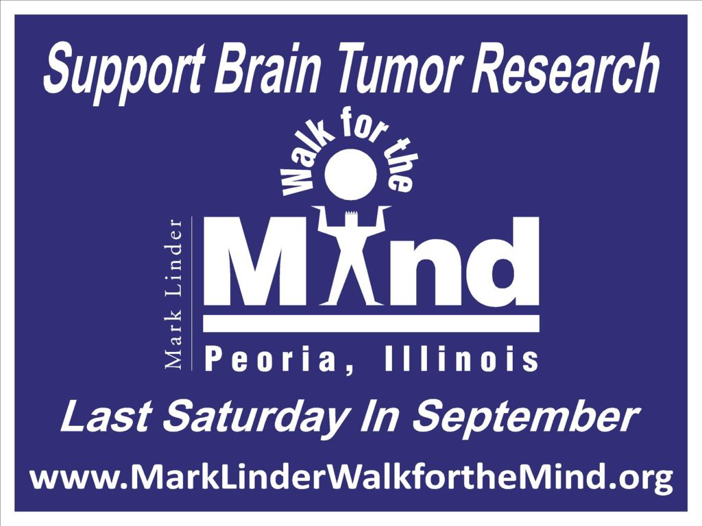 mark linder walk for the mind yard sign